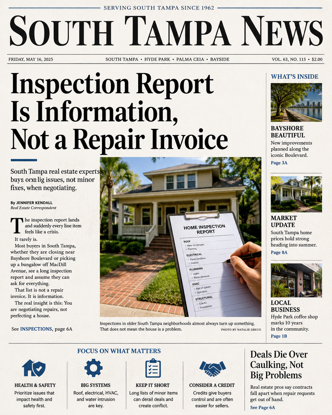 What to Actually Ask For After a Home Inspection