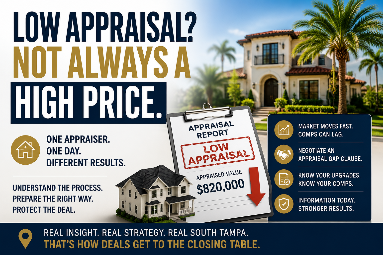 Why Low Appraisals Happen in South Tampa