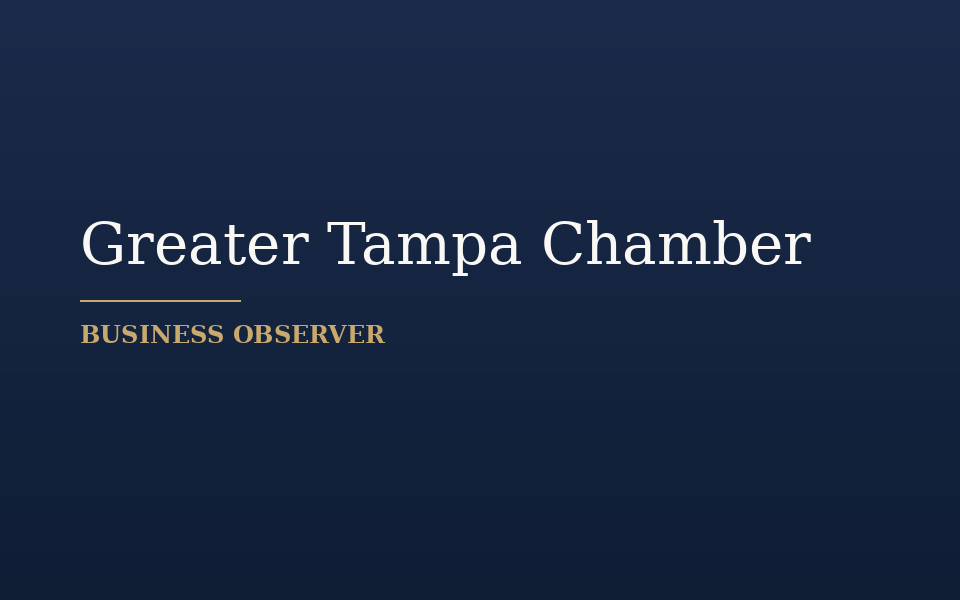 Greater Tampa Chamber Rebrand