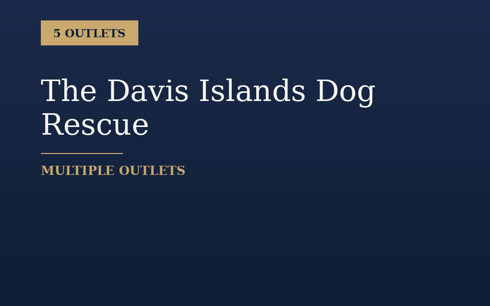 Davis Islands dog rescue coverage