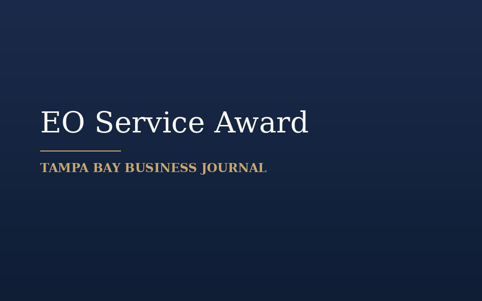 Entrepreneurs' Organization Service Award