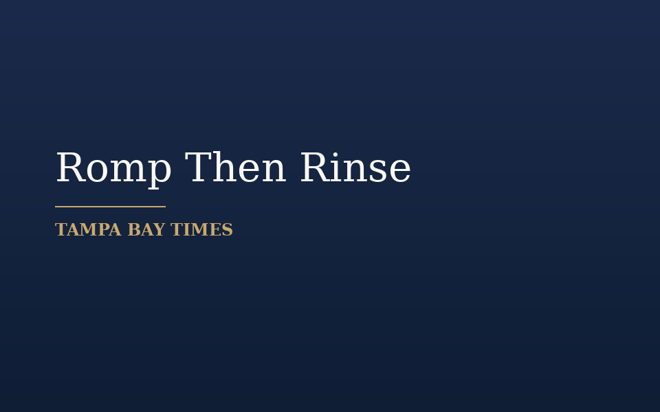 Romp Then Rinse at Davis Islands